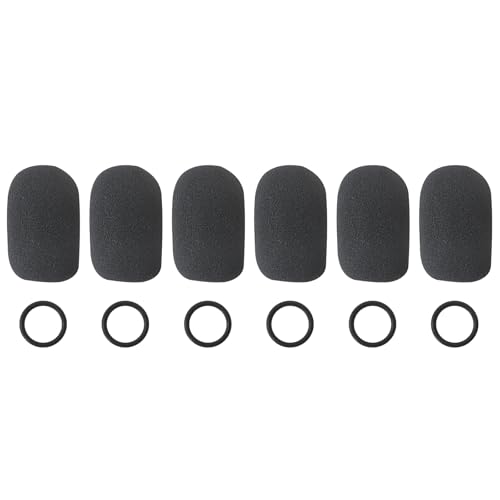 New 6-Pack Foam Windscreen Compatible with HyperX Cloud Chat Headset Microphone, High-Density Pop Filter Replacement Covers