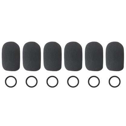 New 6-Pack Foam Windscreen Compatible with HyperX Cloud Chat Headset Microphone, High-Density Pop Filter Replacement Covers