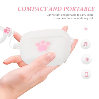 STOBOK Headphone Case Cover Silicone Earphone Protector Compatible Wave Non- Grip Soft Flexible Design for Earbuds Charging Case
