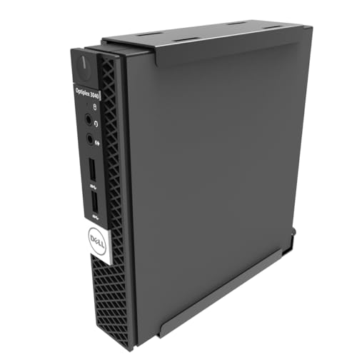 Mini PC Wall Mount for Dell OptiPlex Micro Form Factor Case | VESA and Under Desk Mount Fits MFF 7080, 7060, 7010, 5060, 3040, 3046, 3050, 3060 and Lenovo ThinkCentre Tiny Desktops(HDM)
