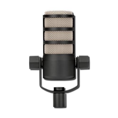 Rode PodMic Dynamic Broadcast Microphone with PSA1+ Microphone Boom Arm, WS14 Pop Filter, and Premium XLR Cable (Purple)