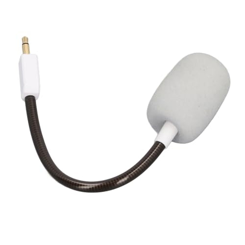 Mic Replacement for BlackShark V2 BlackSharV2 Pro Gaming Headset, 3.5mm Noise Cancelling Game Boom Microphone for BlackShark V2 BlackSharV2 Pro (White) - color: White
