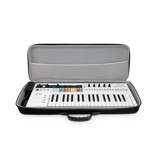 ANALOG CASES Arturia KeyStep Pro/MiniFreak Case - Compact PULSE Hard Case | Durable Molded EVA Hard Case, Excellent Protection, Compact Design & Precise Custom Fit, Comfortable Handle, Smooth Zipper - size: 24.50 x 8.50 x 2.50 inches