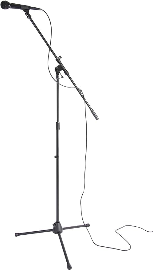 On-Stage MS7701B Euro Boom Mic Stand (For Vocal and Instrument Microphones