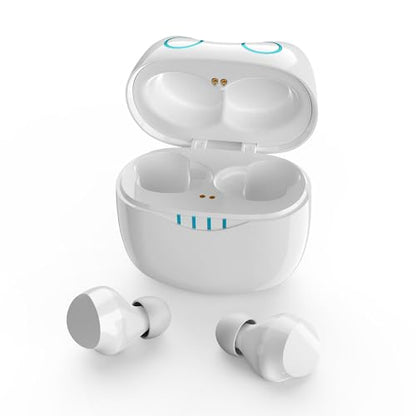 Wireless Earbuds, Bluetooth Headphones with Cartoon Charging Case, Built in Mic Ear Buds, Premium Sound Stereo, Deep Bass, Touch Control, IPX5 Waterproof, JE-10W_K2 - color: JE-10W_K2