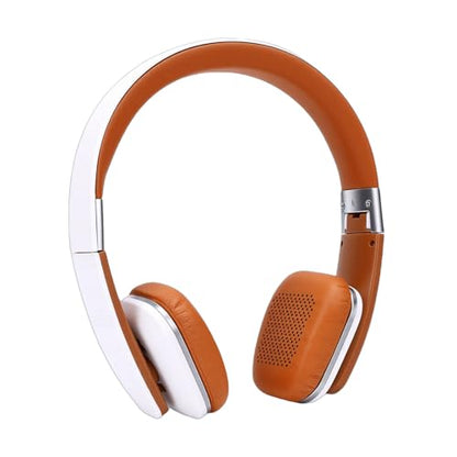 Headphones, 6.0 Foldable Lightweight Over Ear Headphones, Wireless Headset with Dual Device Connectivity for Travel Home Office Sports (White) - color: White
