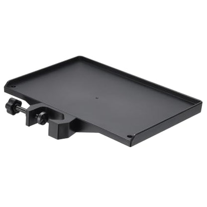 Microphone Stand Tray 7.9x5.5in Microphone Stand Plastic Tray Black | Bubble Bag ABS Plastic Adjustable Clamp-On for Live Streaming Concert Karaoke