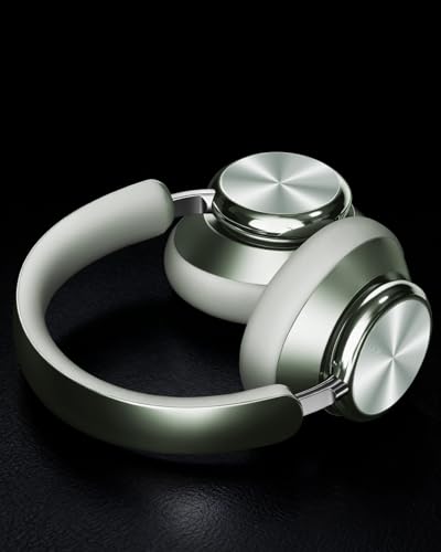 Wentronic Y03 Bluetooth Headphones Wireless Active Noise Cancelling Over Ear Headphones 48 Hours Playtime High Sound Quality 6 EQ Music Mode Headphones with Soft Ear Cushion - Green - color: Green