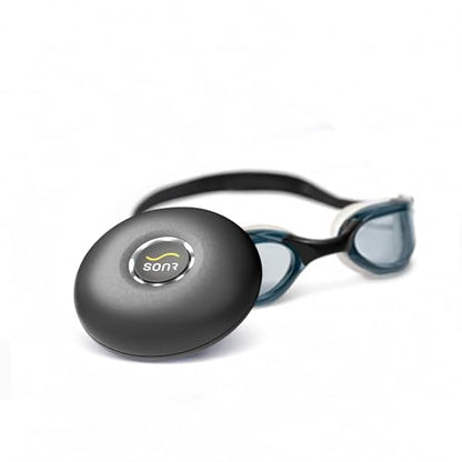 Music 2-in-1 Bundle: Open-Ear Underwater Music Player for Swimmers with Anti-Fog Swimming Goggles - color: Graphite