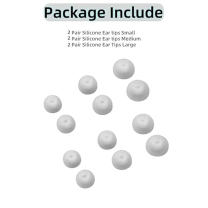 Galaxy Buds 2 Ear Tips Ultra Comfort Noise Cancelling Replacement - color: White
