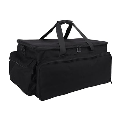 banapoy Large DJ Cable Bag, Travel DJ Cable File Gig Organizer Bag with Detachable Dividers for Equipment and Music Accessories, Carrying Storage Case for Musicians, Professional