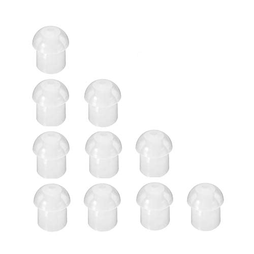 Replacement Silicone Mushroom Earbud EarTips for Acoustic Tube Earpieces (Medium) - size: Medium