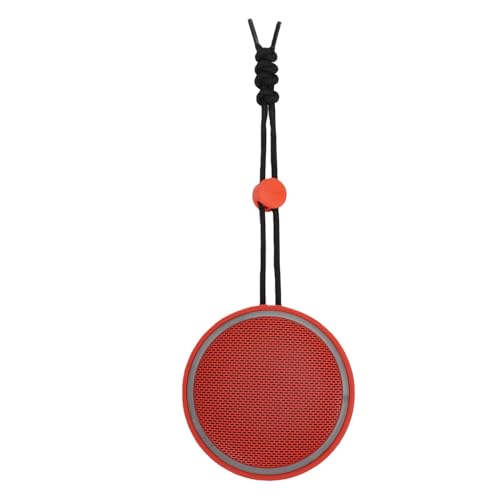 GOWENIC Bluetooth Shower Speaker, Bluetooth 5.3 Connection, IPX6 Water Proof, with Suction Cup and Hanging Rope, for Camping, Cycling or Poolside (Red) - color: Red