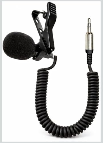 Noise Canceling Elastic Short Wire Microphone for Motovloggers Compatible with Gopro Hero 7/8/9/10/11/12 Mediamod/Mic Adapter and All Action Camera