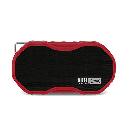 Altec Lansing - Baby Boom Waterproof Bluetooth Speaker, Wireless & Portable for Travel & Outdoor Use, Deep Bass & Loud Sound, 1 Pack (Red) - color: Red