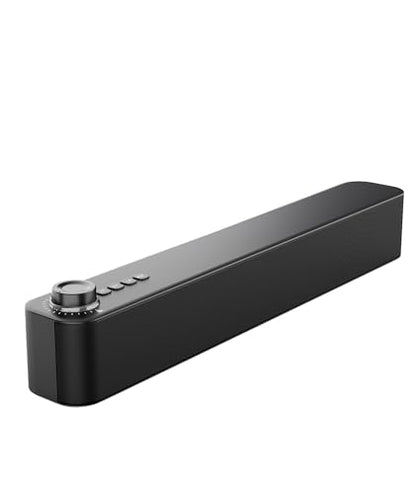 Desktop PC Speakers, Bluetooth Soundbar, 3600mAh Battery for 20Hrs Wireless Playback, Wired/Wireless Speaker for PCs, Phones, TVs, Laptops