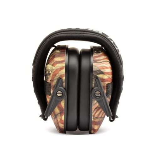 Walker's Razor Slim Electronic Earmuffs | Protective Case - color: American Flag, Red White and Blue