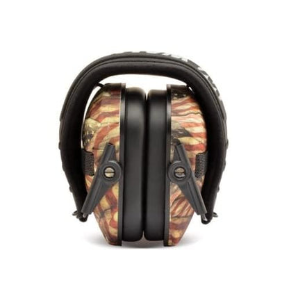 Walker's Razor Slim Electronic Earmuffs | Protective Case - color: American Flag, Red White and Blue