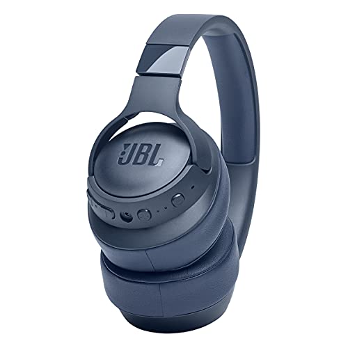JBL Tune 760NC - Lightweight, Foldable Over-Ear Wireless Headphones with Active Noise Cancellation - Blue (Renewed) - color: Blue