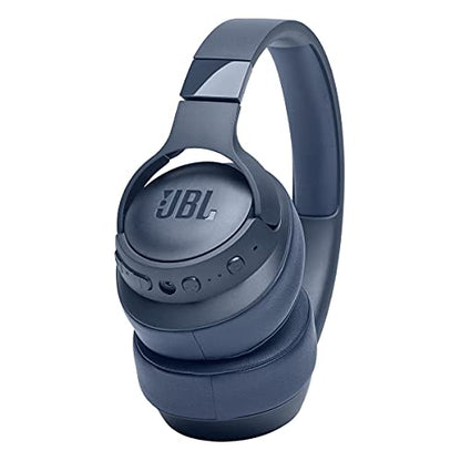 JBL Tune 760NC - Lightweight, Foldable Over-Ear Wireless Headphones with Active Noise Cancellation - Blue (Renewed) - color: Blue