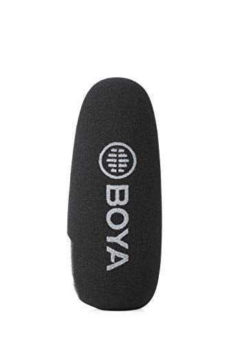 Boya BY-BM3032 Supercardioid On-Camera Shotgun Microphone with Headphone Out & Furry Windjammer for DSLR, Mirrorless & Video Cameras