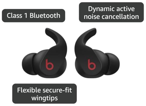 Beats Fit Pro True Wireless Noise Cancelling in-Ear Headphones - Black, MK2F3LL/A (Renewed) - color: Black