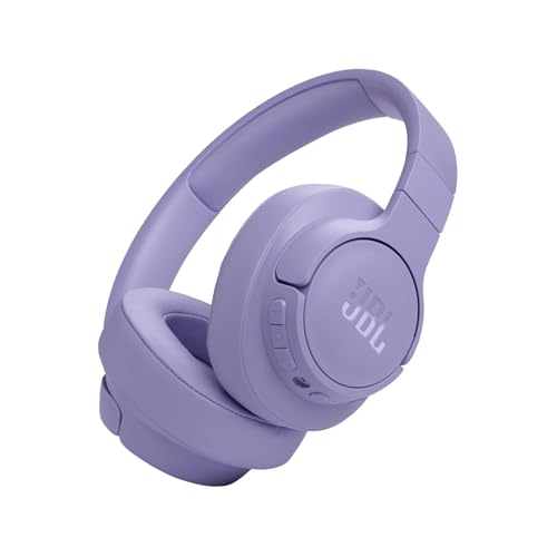 JBL Tune 770NC Case Bundle (Purple) Wireless Over-Ear Headphones, Noise Cancelling, Bluetooth 5.3, 70H Battery, Speed Charge, Foldable with Expo Gear Weather-Resistant Hard-Shell Case