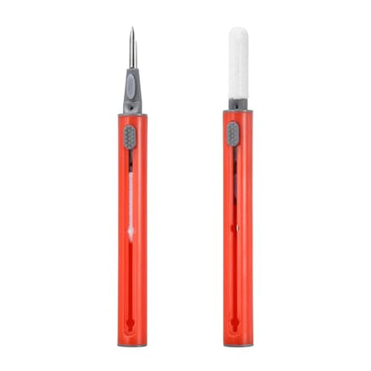Earphone Cleaner Kit Earbud Phone Cleaner Tool,Red - color: Red
