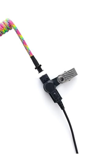 Acoustic Coil Tube Replacement for Radio Earpiece Braided Nylon - color: DF/CTB-17