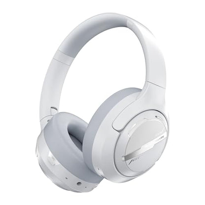 Black Shark JoyBuds Max Active Noise Cancelling Headphones, 50H Playtime Wireless Over Ear Headphones with Microphone, Bluetooth 5.4 Gaming Headsets Comfort Fit Ear Cups, 6EQ Modes via APP (White) - color: X7 White