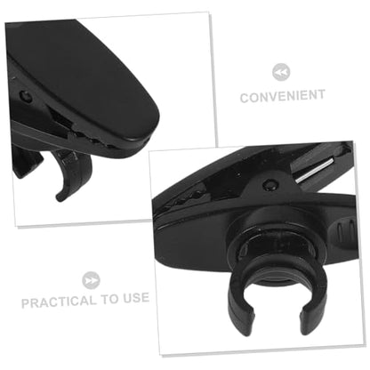 10pcs Black Mic Clip Holder for 10mm Shirt Use