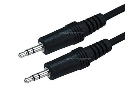 Monoprice 6inch 3.5mm Stereo Jack/Two 3.5mm Stereo Plug Cable