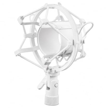 DECHOUS Microphone Shock Mount for Diameter 47mm-52mm Mic | Anti Vibration Microphone Clip Holder with Adapter for Condenser Microphone Desktop Recording Streaming Podcast Home Studio