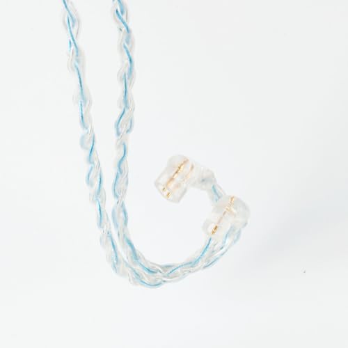8 Core Braided Headphone Upgrade Cable, Headphone Replacement Cable, Silver-Plated Copper Upgrade Cable for KZ ZS10 Pro ZSX ZSN Pro AS16 CCA CA4 A10(Silver Blue, C PIN 3.5MM) - size: C PIN 3.5MM