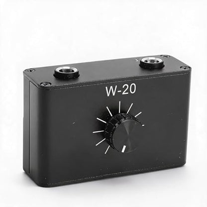 Zunate Line Volume Attenuator, 6.35mm 1/4 Inch Inline Audio Level Controller with Knob, Passive Signal Adjuster for Dynamic Microphones, Guitars, Keyboards, Studio Monitor Line Control