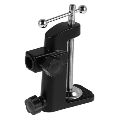 Ciieeo Adjustable Metal Boom Arm Clamp Microphone Stand with Black Aluminum Alloy Desk Base, Versatile Suspension Holder for Live Streaming, Recording, and Gaming