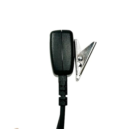 MaximalPower G Shape Hook Radio Earpiece Compatible for Motorola 2 Pin 2 Way Radios - Clip-Ear Earpiece Headset for Models CP200 CLS1110 CLS1410 Two-Way Radios Walkie Talkie (1 Pack)