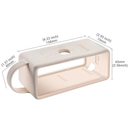 Silicone Case for Marshall EMBERTON III Portable Bluetooth Speaker,Soft Silicone Protective Case Compatible with Marshall EMBERTON III Portable Bluetooth Speaker (White) - color: White