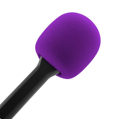 LEFXMOPHY Interview GO Foam for Rode Wireless Go Transmitter Handheld Adaptor Windscreen Replacement Purple Pop filter Microphone Cover Wind Screen