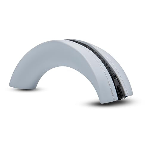 WC BandZ QC35 - Silicone Headband Cover for Bose QuietComfort 35, 35ii & 45 | Made by Wicked Cushions | Also fits QC 2023 & More, Enhanced Style & Sweat Protection | Silver - color: Silver