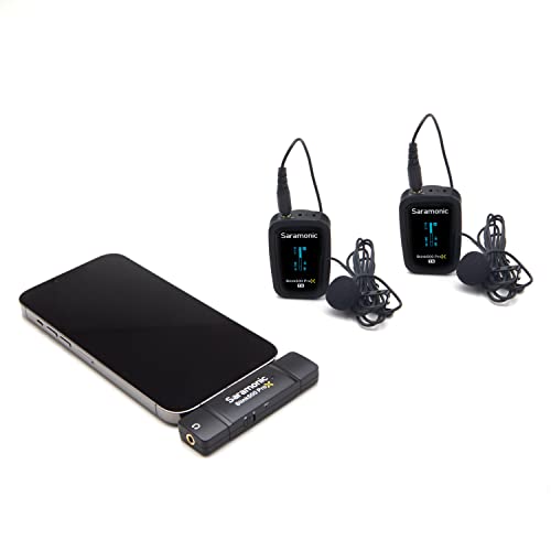 Saramonic Blink 500 Pro X B4 2-Person Wireless Mic System with Lavaliers & Lightning Receiver for iPhone & iPad with Lighting