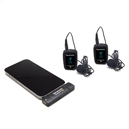Saramonic Blink 500 Pro X B4 2-Person Wireless Mic System with Lavaliers & Lightning Receiver for iPhone & iPad with Lighting