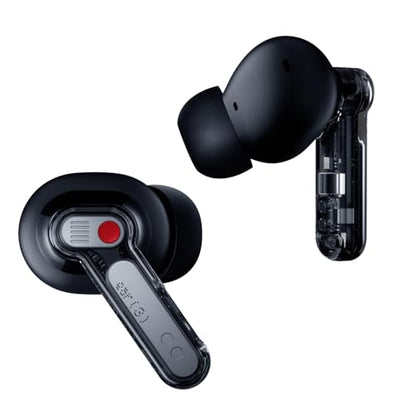 Nothing Ear (3) Wireless Earbuds Super Mic 45dB Hybrid Active Noise Cancelling Bluetooth Headphones Hi-Res 6 Mics, 12mm Dynamic Bass Boost, Dual Connect ANC Sport Ear Buds for iPhone Android, Black - color: Black