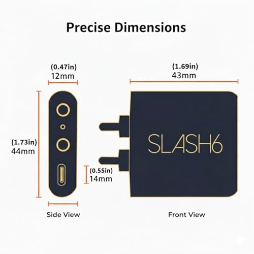 SLASH 6 LDAC Hi-Res Bluetooth USB DAC | Optical In/Out, Analog In, aptX Adaptive, HD & AAC. RCA Stereo for Home Stereo Amp