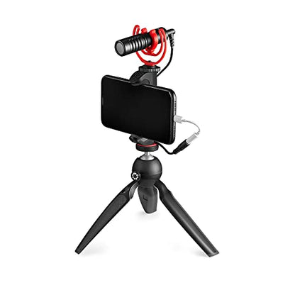 Joby JB01643-BWW Wavo Mobile Compact On-Camera Microphone with Rycote Shock Mount, Deadcat Windscreen for Smartphone, iPhone Microphone, Smartphone Mic, Professional Mic, Vlogging - style: Wavo Mobile