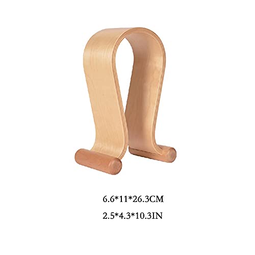 JKXWX Headset Stand Headphone Stand Wooden Headphone Stand Hanger Simple Protection Headset Desktop Headset Holder for PC Gaming in Internet Cafes Headset Holder (Color : D)