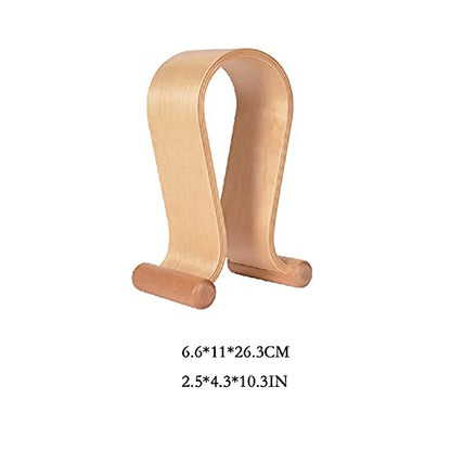 JKXWX Headset Stand Headphone Stand Wooden Headphone Stand Hanger Simple Protection Headset Desktop Headset Holder for PC Gaming in Internet Cafes Headset Holder (Color : D)