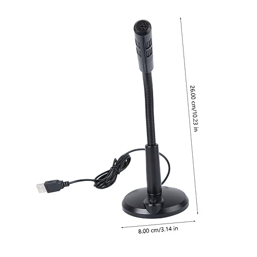Toyvian USB Condenser Microphone for Gaming Streaming and Recording Desktop Cardioid Mic Mute Button and LED Indicator Plug and Play for Computers and Laptops