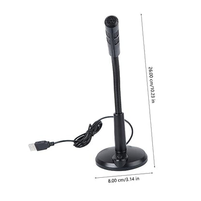 Toyvian USB Condenser Microphone for Gaming Streaming and Recording Desktop Cardioid Mic Mute Button and LED Indicator Plug and Play for Computers and Laptops