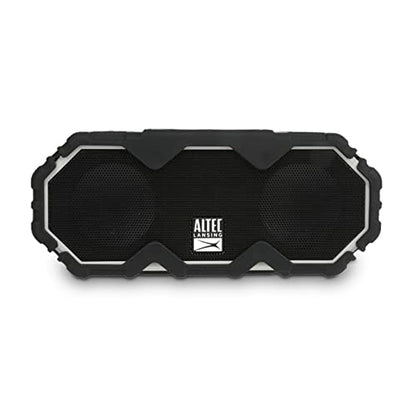 Altec Lansing Mini LifeJacket Jolt Bluetooth Speaker with Qi, Wireless, Waterproof, Portable, Speakers, Loud Volume, Strong Bass, Rich Stereo System, Microphone, 16 Hour Battery, 100 ft Range, Gray - color: Gray